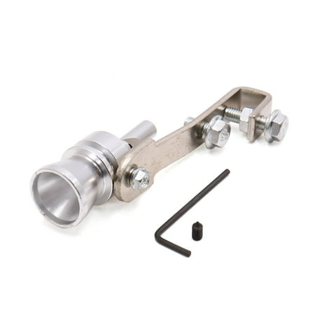M Turbo Sound Whistle Muffler Exhaust Pipe Whistler for Car Vehicle Silver (Best Muffler For Turbo Car)