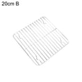thumbnail image 2 of Lubelski Anti-deformed Baking Pan Unbreakable Stainless Steel Smooth Edges Square Food Plate Household Supplies, 2 of 2