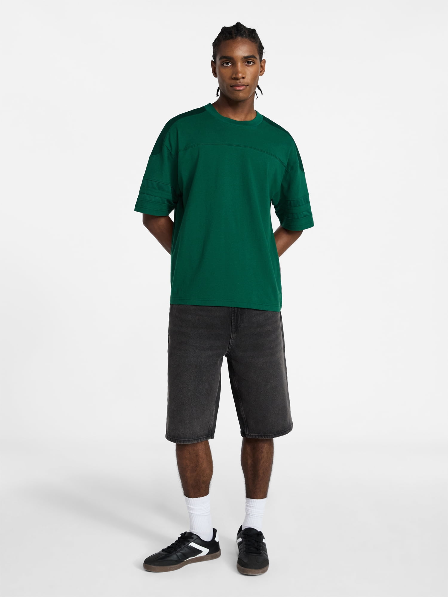 No Boundaries Mesh Football Tee with Short Sleeves, Men's XS-4XLT