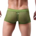 thumbnail image 4 of Calzoncillos planos sexis de malla calada de algodón hueco transpirable para hombre Fridja nalpqowj47941, 4 of 5