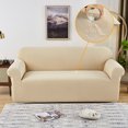 thumbnail image 1 of Stretch Sofa Slipcover Sofa Cover Furniture Protector Couch Soft with Elastic Bottom With Jacquard Fabric Small Checks Couch Covers, 1 of 7