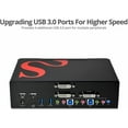 thumbnail image 4 of SIIG 2-Port DVI Dual-Link Smart Console KVM Switch with USB 3.0 and Multimedia Ports, 4 of 10