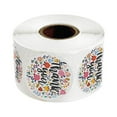 thumbnail image 3 of jifeng 500 Pcs Rouleau d'Autocollants Merci, Autocollant Merci pour Petite Entreprise, Boutique, Rond Coloré, 3 of 9