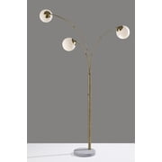 Adesso Home Brand Remi Arc Lamp in Antique Brass Color