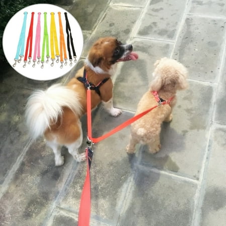 2 Retractable Cord Leash - ❤ 7 colors ❤ No Tangle Dog Pet Wear Retractable Leash Coupler,Dual Double Dog Adjustable Splitter Lead for Two Dogs Durable Walker and Trainer Leash