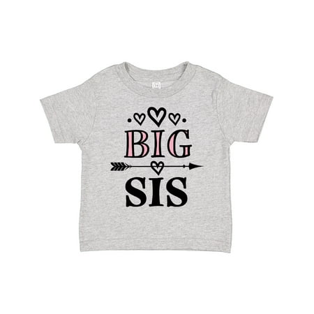 

Inktastic Big Sis Girls Cute Sister Announcement Gift Toddler Toddler Girl T-Shirt