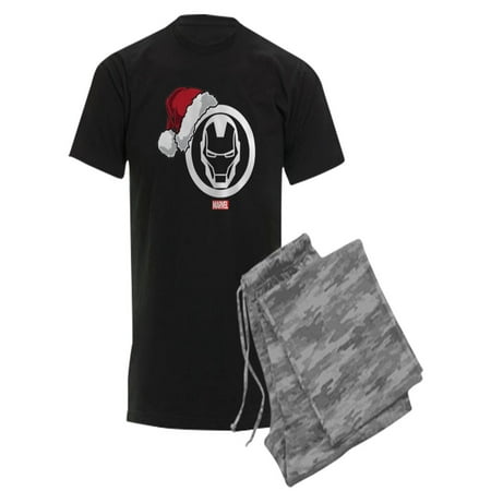 

CafePress - Iron Man Santa - Men s Dark Pajamas