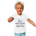 thumbnail image 2 of Funicet Cadeaux de Pâques pour Garçons, Cadeaux de Pâques pour Enfants, Enfants Garçons Filles Oreilles de Pâques Œufs de Pâques Imprimé Col Rond Imprimé Manches Courtes Haut, Cadeaux pour Fille Tout-Petit, Shorts pour Filles, 2 of 4