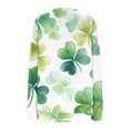 thumbnail image 5 of TaTaai Women St. Patrick's Day Print Casual Loose Round Neck Sweatshirt Long Sleeve Pullover Top Soft Comfortable for Daily Home Office Streetwear Gift, 5 of 5