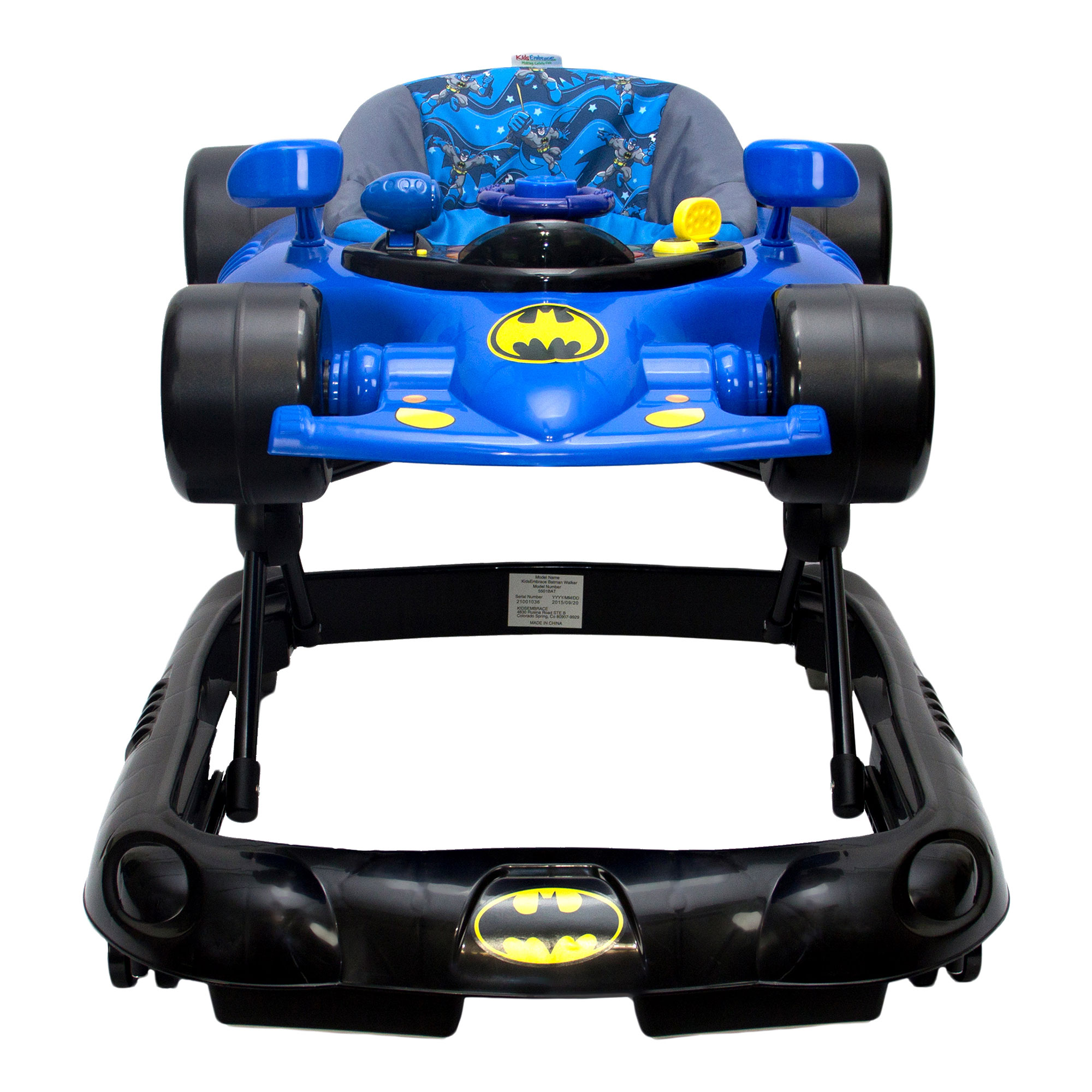 KidsEmbrace Batman Baby Activity Station Race Car Walker with Lights - image 2 of 9