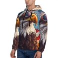 thumbnail image 3 of Daiia Bald Eagle Pilot for Men's Fashion Hoodies & Sweatshirts with Kangaroo Pocket Hooded Sweatshirt Breathable & Moisture Wicking-XX-Large, 3 of 7