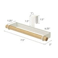 thumbnail image 4 of Yamazaki Home  Cabinet Door Dish Towel Hanger, Steel and Wood, Holds 2.2 lbs - L 2.95 x W 7.48 x H  2.36 inches, 4 of 4