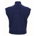 thumbnail image 4 of Boxercraft BW2407 Women's Sleeveless Terry Half-Zip-Navy Heather-S, 4 of 4