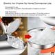 thumbnail image 5 of Máquina de afeitar de hielo eléctrica de 110 V, doble cuchillas de acero inoxidable con una sola cubierta eléctrica de cono de nieve (176 lbs/65 kg por hora, 2000 rpm, 5 of 5