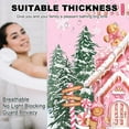 thumbnail image 6 of Pink Christmas Gingerbread Shower Curtain Cute Gingerbread House Shower Curtain for Pink Christmas Bathroom Decor Waterproof Pine Trees Snow Scene Winter Bath Curtain, 72 X 72 Inch, 6 of 6