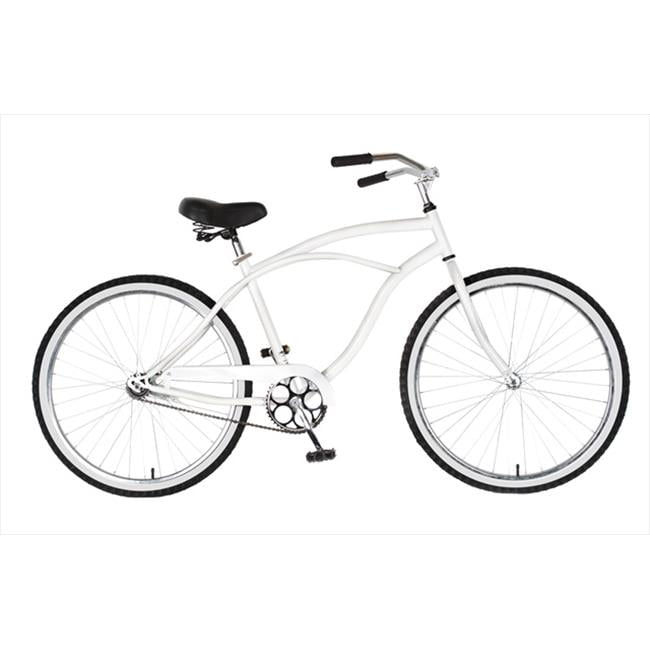 Cruiser Bike, 26 in wheels, 18 in frame, Men's Bike, White