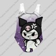 thumbnail image 1 of Traje de baño de una pieza de verano para niñas, traje de baño con estampado 3d de dibujos animados lindo Kuromi para mujeres, ropa de baño sin mangas para niñas, 1 of 5