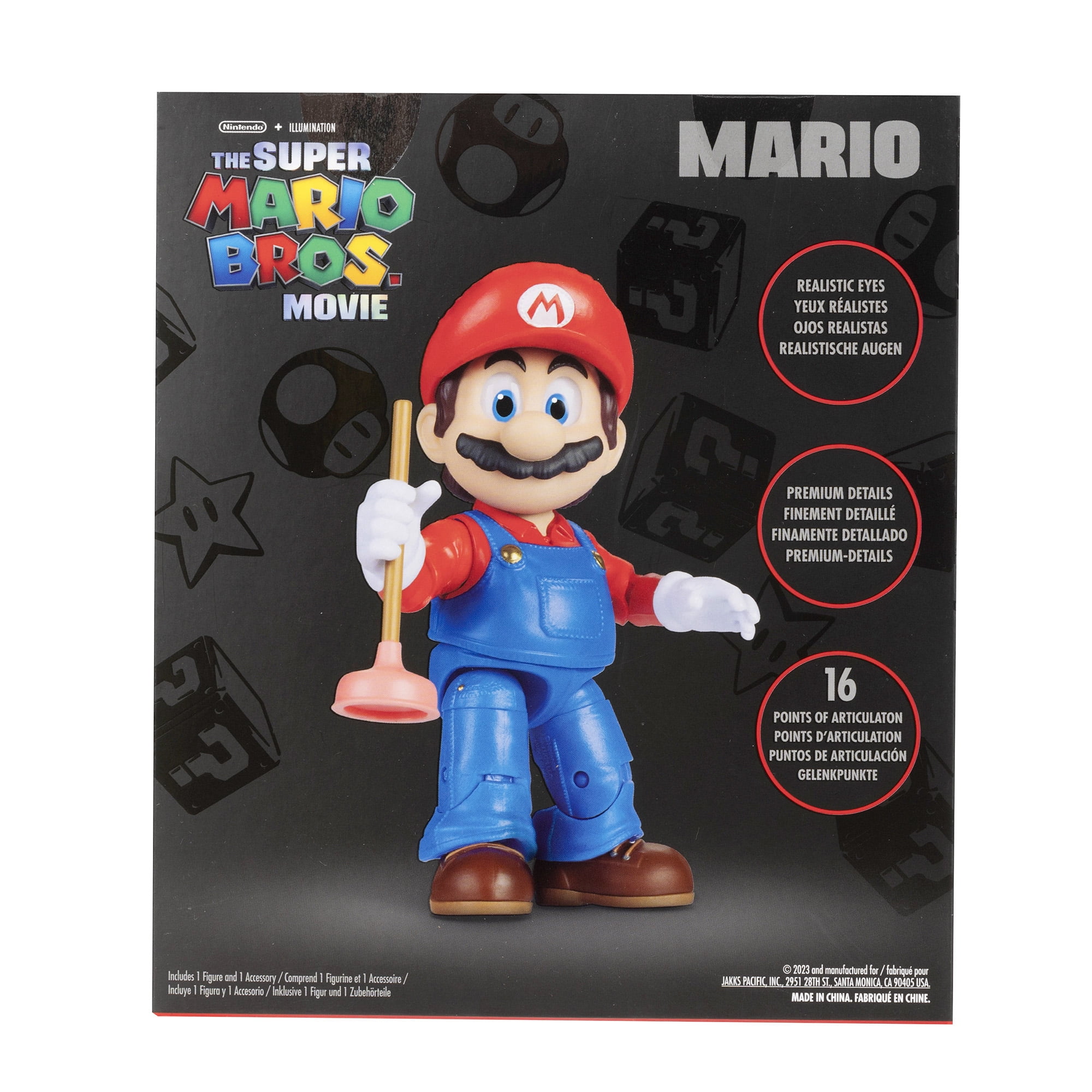 Nintendo The Super Mario Bros. Movie Mario Figure With Plunger Accessory :  Target