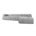 thumbnail image 3 of Christopher Knight Home Luxury 122" L-Shaped Sectional Sofa, Right-Facing Chaise Lounge, Gray, 3 of 11
