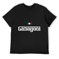 thumbnail image 3 of Gabagool Men's Cotton HD Print Short Sleeve T-Shirt Crew Neck Top Black XL, 3 of 7