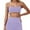 Purple, variant on Yoga Bra Women's Strappy Back Design Feel Bra Wireless Bra White,S