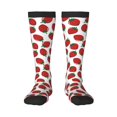 thumbnail image 1 of Balery Hand Drawn Strawberry Calcetines novedosos Calcetines deportivos Calcetines hasta la rodilla Calcetines de algodón Calcetines originales y geniales, 1 of 6
