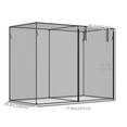 thumbnail image 3 of Outsunny 6.5 x 3.3ft Crop Cage, Zippered Door Plant Protection Tent Black, 3 of 10