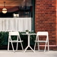 thumbnail image 2 of Dream Folding Outdoor Bistro Set with White Table and 2 Red Chairs, 2 of 7