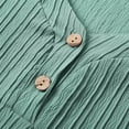 thumbnail image 7 of RMGVDSD Womens Tops Summer Sweater Women's Blouse Solid Color Button Fashion Short Sleeve Shirts Soft Sweater Fashion Outfit /Green, 7 of 7