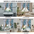 thumbnail image 3 of Blue Beach Swag Curtains for Kitchen/Bedroom/Living Room, Summer Ocean Coastal Waves Gradient Abstract Scalloped Curtains 63 Inch Long, Window Swag Topper Curtains Valances 2 Panels Set 36"x63", 3 of 8
