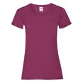 thumbnail image 1 of Fruit Of The Loom- Camiseta de manga corta Valueweight para mujer (Burdeos), 1 of 3