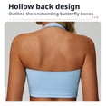 thumbnail image 4 of Parte de atrás bonita, Sujetador deportivo con cuello  for correr, sujetador de Fitness de secado rápido, chaleco de Yoga Push-Up for mujer, transpirable, 4 of 7
