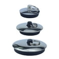 thumbnail image 2 of Matsuzay 3 unids/set tapón de fregadero juego de tapones de drenaje hechos con tapones de fregadero de amplia aplicación de acero inoxidable Accesorios de baño Como se muestra medio, 2 of 6