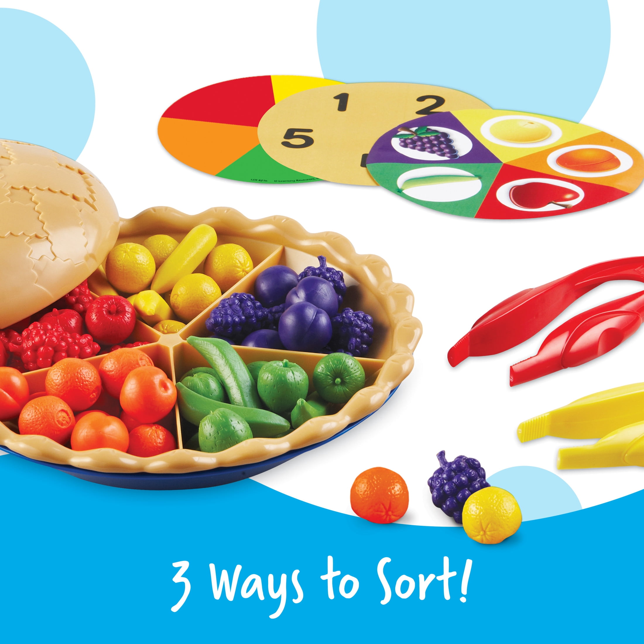 Learning Resources Super Sorting Pie - Food Toys, Counting and Sorting, Ages 3+