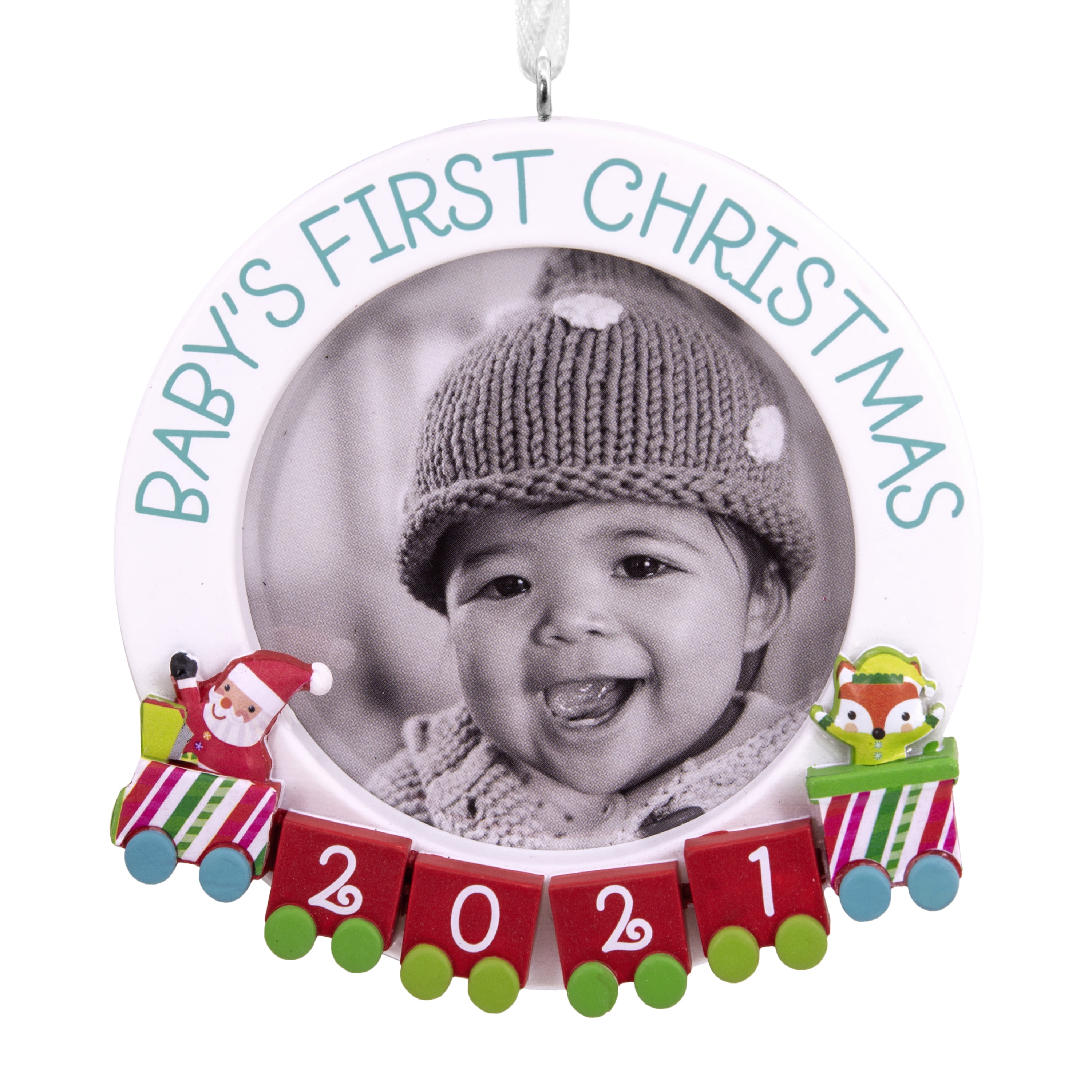 2011 Hallmark BABY Child's MY 1st First CHRISTMAS Picture Frame Train QXG4409 