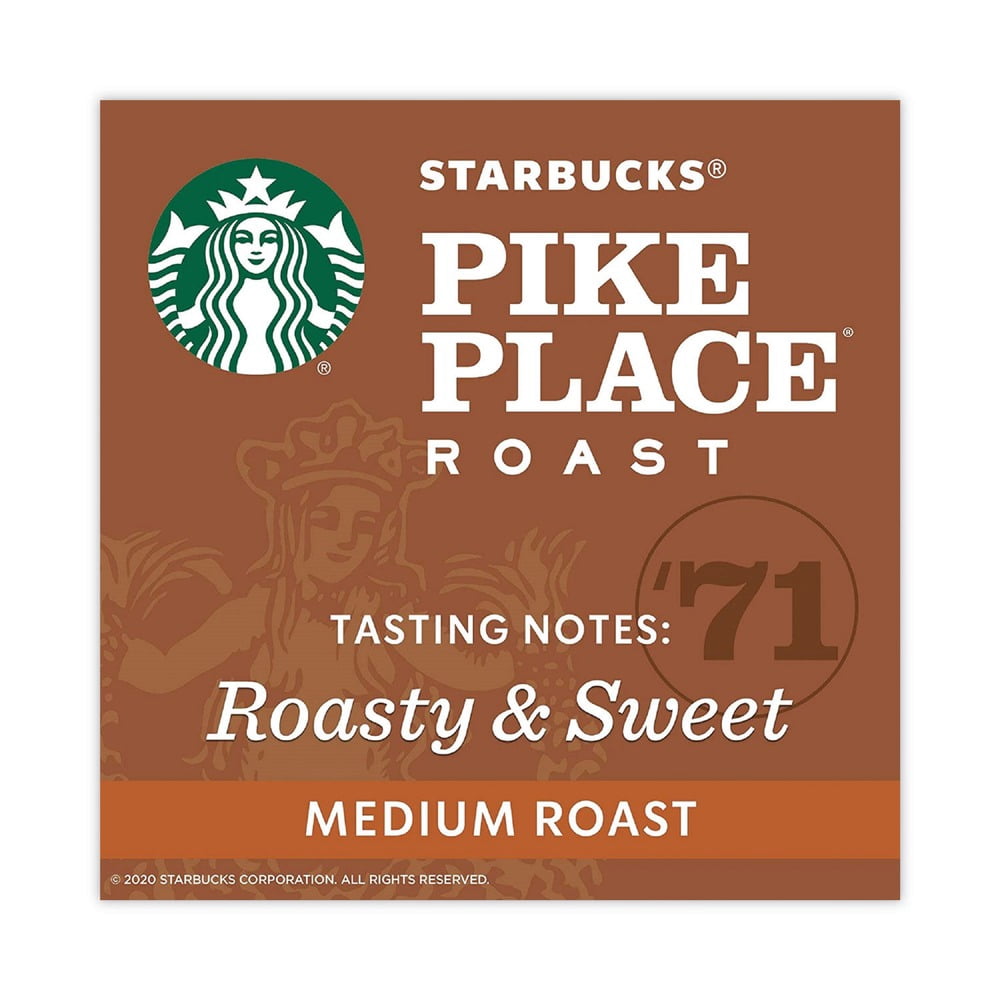 1 lb Bag Whole Bean Coffee - Pike Place Roast (6/Carton)