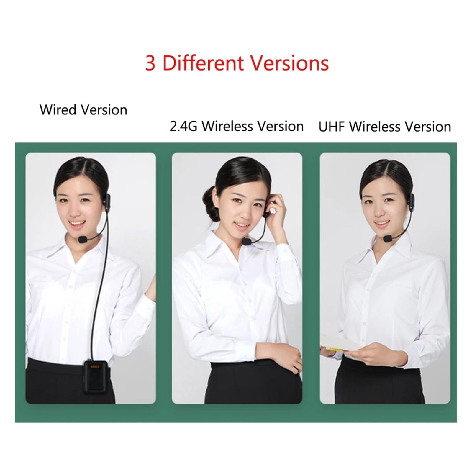 20W Voice Amplifier With UHF Wireless Microphone For Professor Teaching Lecture Tour Guide Meeting Portable Megaphone Speaker ,Powerful Voice Amplifier