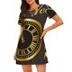 thumbnail image 1 of Easygdp 2025 New Year Camisón de manga corta para mujer, informal, estampado, 1 of 6