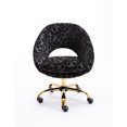 thumbnail image 5 of 360 Degree Plush Velvet Desk Chair Velvet Accent Chair Tufted Adjustable Office Chair with Height Adjustment, Multiple Colors, 5 of 8