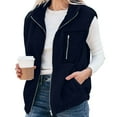 thumbnail image 3 of FAIWAD Womens Fleece Vest Warm Winter Sleeveless Fuzzy Jackets Casual Zip Up Lightweight Outerwear with Pockets, 3 of 8