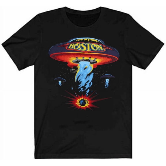 Reprint Rare Vintage 1987 Boston Rock Band US Concert Black Unisex S-5XL T-Shirt