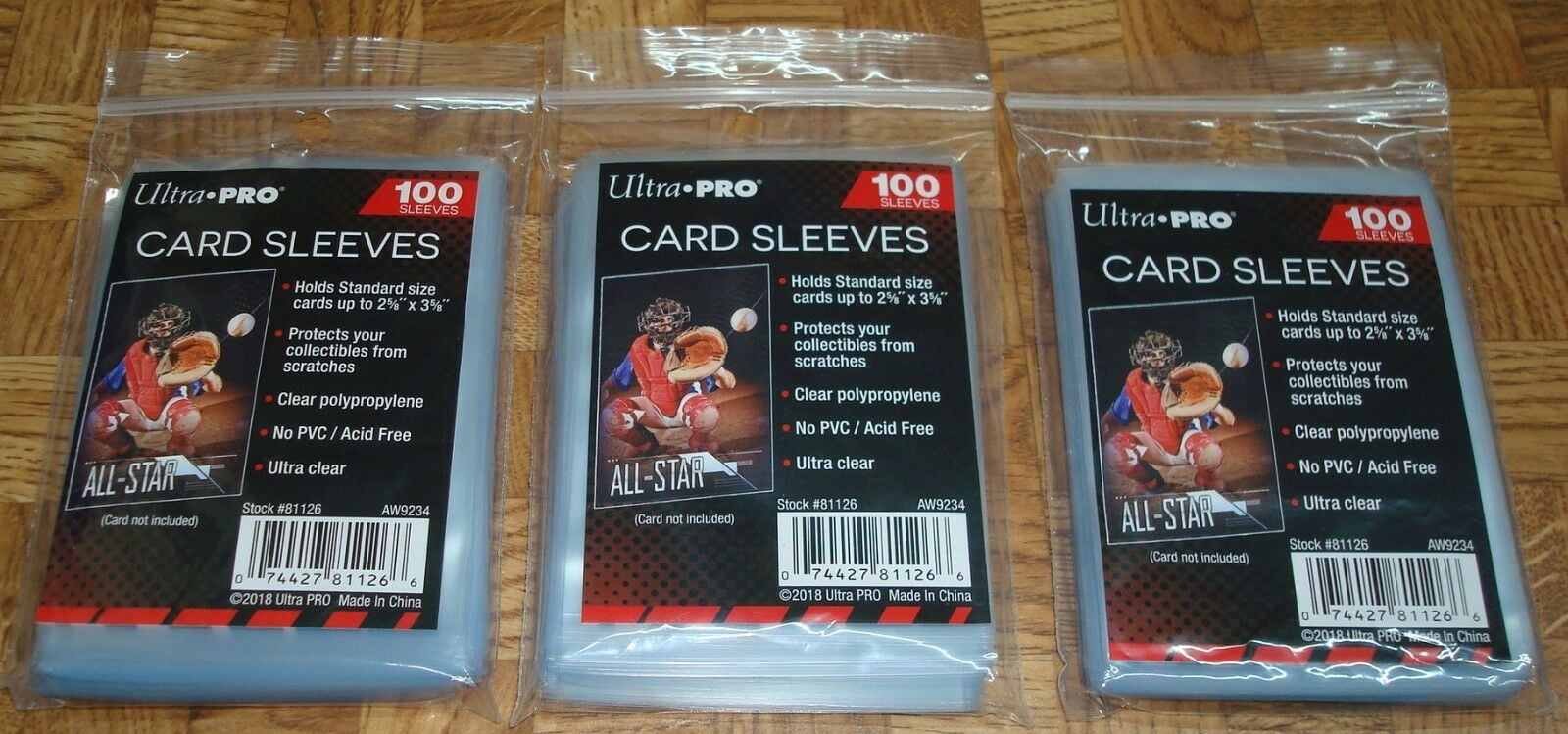 300 Ultra Pro Premium 3x4 Toploaders Brand New top loaders 300 soft sleeves 