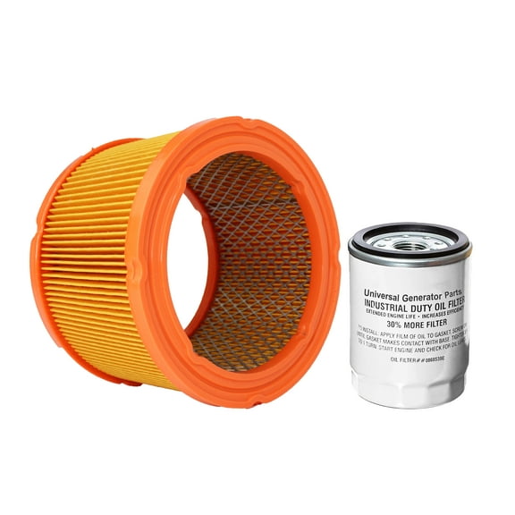 Generac Air Filter 0G5894 and UGP Replacement Oil Filter Sets for Generac 070185E and 070185ES (Air and Oil)