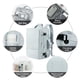 thumbnail image 4 of Mochila de viaje con asas para mujer, impermeable, 35 L, 17.3 pulgadas, 4 of 9