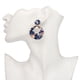 thumbnail image 2 of Pendientes de botón de acrílico azul para mujer con adornos de joyería para piercings de moda, 2 of 3
