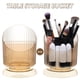 thumbnail image 4 of Porta brochas de maquillaje con compartimentos, bote para brochas de maquillaje, bote de escritorio para guardar bolígrafos y artículos diversos., 4 of 5