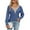 Dark Blue, variant on Sweatshirt for Women Trendy Womens Tunic Tops Drawstring Long Sleeve Fall Sweatshirt Womens Long Sleeve Ribbed Tops