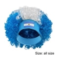 thumbnail image 2 of Jiibva Football Game Flag Colored Fan Wigs Hat, National Flag Afro Fan Wig Headgear Funny Headwear for Soccer Match Celebration Flag Colorful Event Hairband, 2 of 7