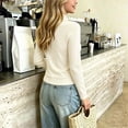 thumbnail image 7 of Bovxnpu Girls Long Sleeve Shirts Undershirts Long Sleeve Crew Neck Ruffle Stretchy Base Layer Top Outfits, 7 of 7