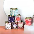thumbnail image 2 of square candy scented tea iron box sealed hand gift tinplate candy box small portable tea tin, 2 of 4